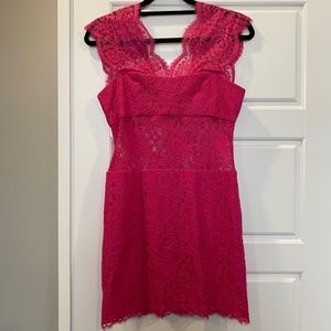 BCBG Maxazria devon begonia lace cocktail dress Sz4
